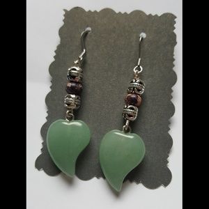 Green adventurine earrings